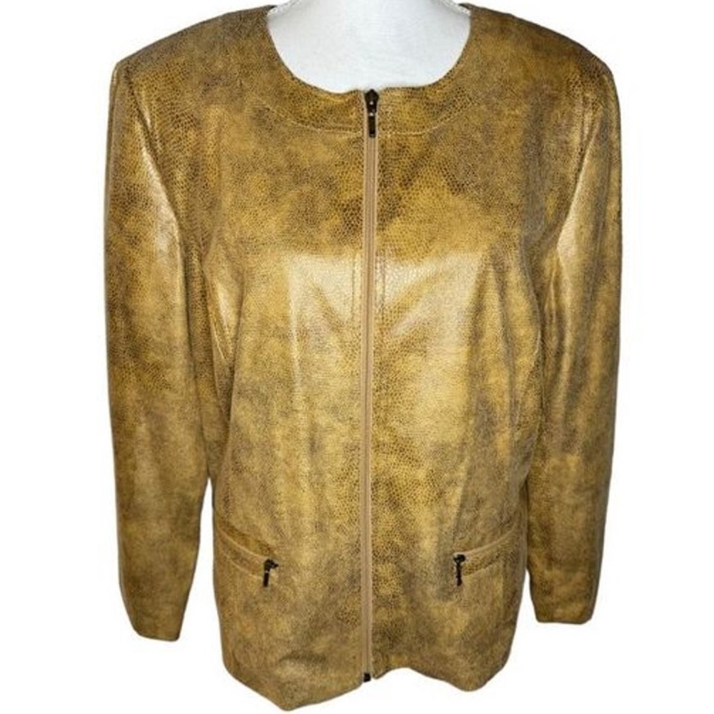 JM Collection Snake Print Jacket - Picture 15 of 16